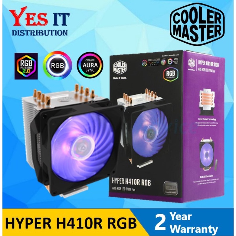 COOLER MASTER HYPER H410R RGB พร้อม RGB LED PWM FAN( RR-H410-20PC-R1)