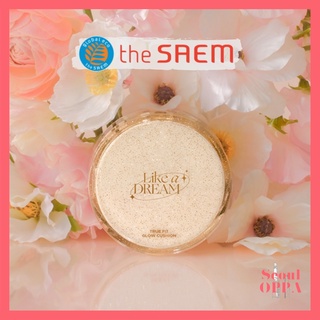 [the SAEM] 2022 NEW True Fit Glow Cushion SPF 50+ PA+++ 12g+12g (Refill) ใหม่ คุชชั่นรองพื้น เรืองแสง ครีมกันแดด แต่งหน้า Foundation Air Cushion