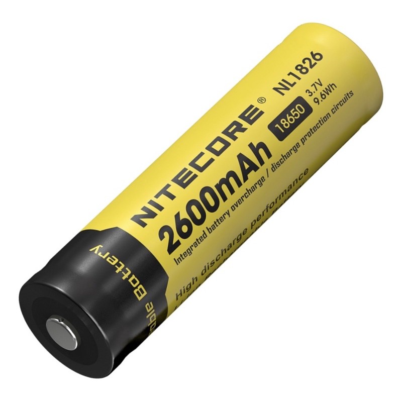 ถ่านชาร์จ Nitecore NL1826 2600mAh 3.7V ของแท้ 1 ก้อน