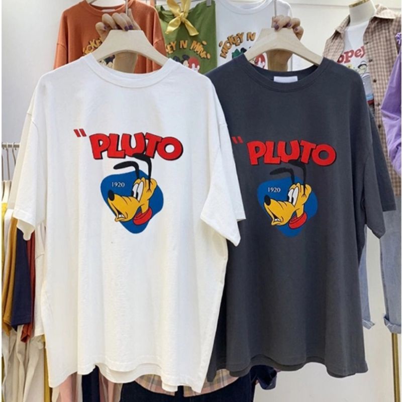 เสื้อยืดโอเวอร์ไซส์ สกรีนลายPLUTO🍕