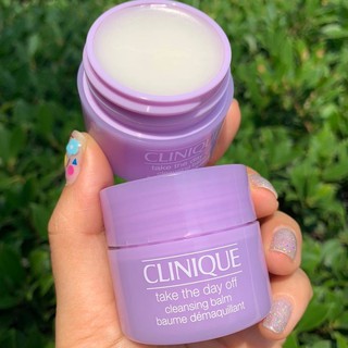 ใหม่ 15 กรัม ของแท้ คลีนซิ่งบาล์ม Clinique Take The Day Off Cleansing Balm ทำความสะอาดเครื่องสำอาง เนื้อ บาล์ม เนียนนุ่ม