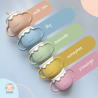 BAMBii แก้วหัดดูด 2in1 (มี 2 ฝา แก้วดื่มน้ำ และ ถ้วยใส่อาหารว่าง)