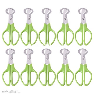 ♈☍HSV 10Pcs Stainless Steel Quail Egg Cutter Scissors Kitchen Clipper Tool Easy to Use