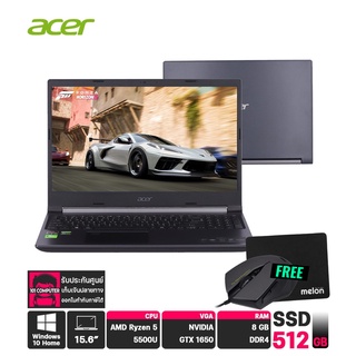 [ส่งฟรี]โน๊ตบุ๊ค Acer Aspire 7 A715-42G-R7RS/T002 /AMD R5/GTX1650/8GB/512GB