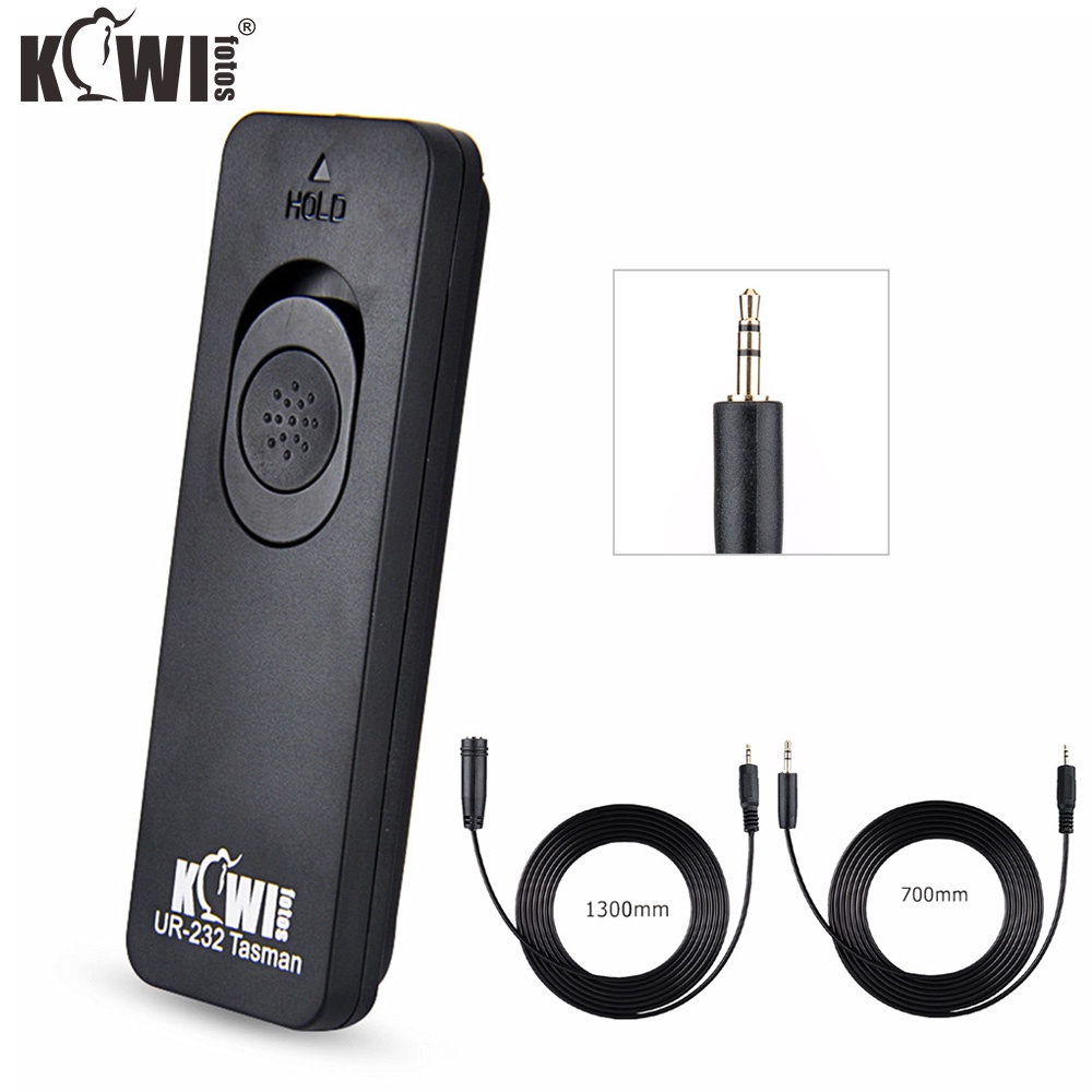 Kiwifotos UR-232R2 สายลั่นชัตเตอร์รีโมทคอนโทรลเปลี่ยน RR-100 สำหรับกล้อง Fuji Fujifilm X-T5 X-T4 X-T