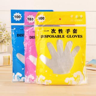 xijing - cod ถุงมือฟิล์มกันน้ํามัน 100 ชิ้น
