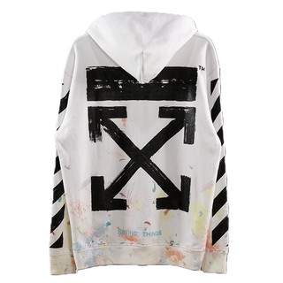 OFF WHITE Arrow Fireworks Starry Sky Hoodie Sweater