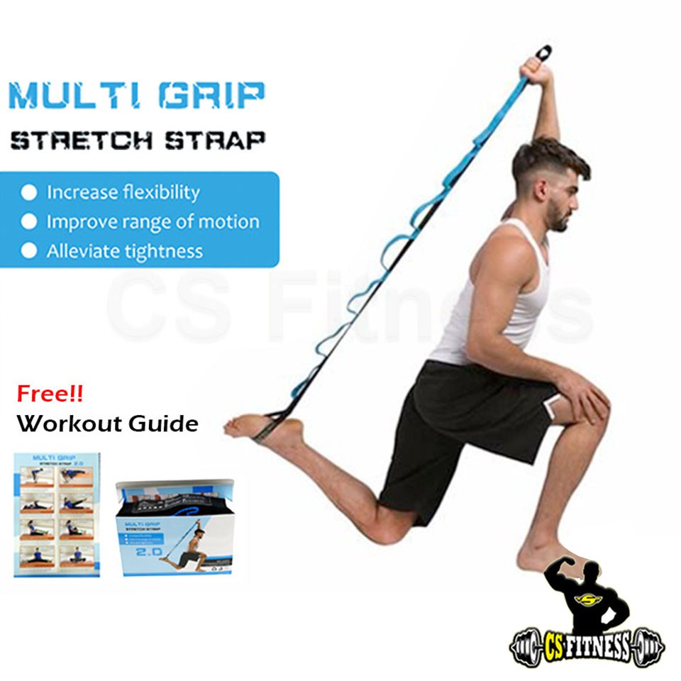 ยางยืดโยคะ resistance loop Band ยางยืดออกกำลังกาย สายยืดโยคะ Yoga Multi Grip Stretch