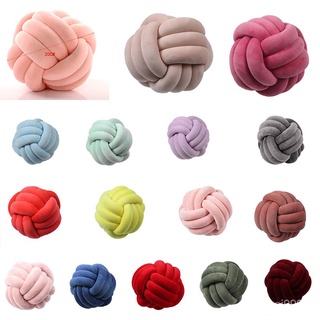 【บลูไดมอนด์】Soft Knot Pillow Ball Cushions Bed Stuffed Pillow Home Decor Cushion Ball Plush Throw Knotted Pillow