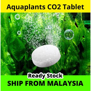 Waterplants CO2 เม็ดคาร์บอนไดออกไซด์สังเคราะห์ CO2 สําหรับตู้ปลา 60 ชิ้น ต่อขวด