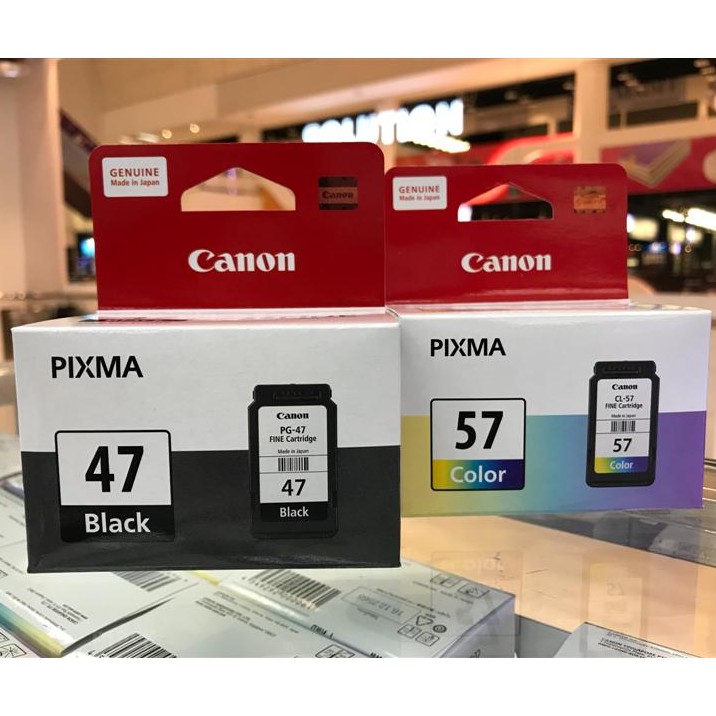 หมึกแท้ ตลับหมึกอิงค์เจ็ท Canon Ink PG-47 / CL-57  สีดำ และ สี ของแท้ 100% รูปที่ 5
