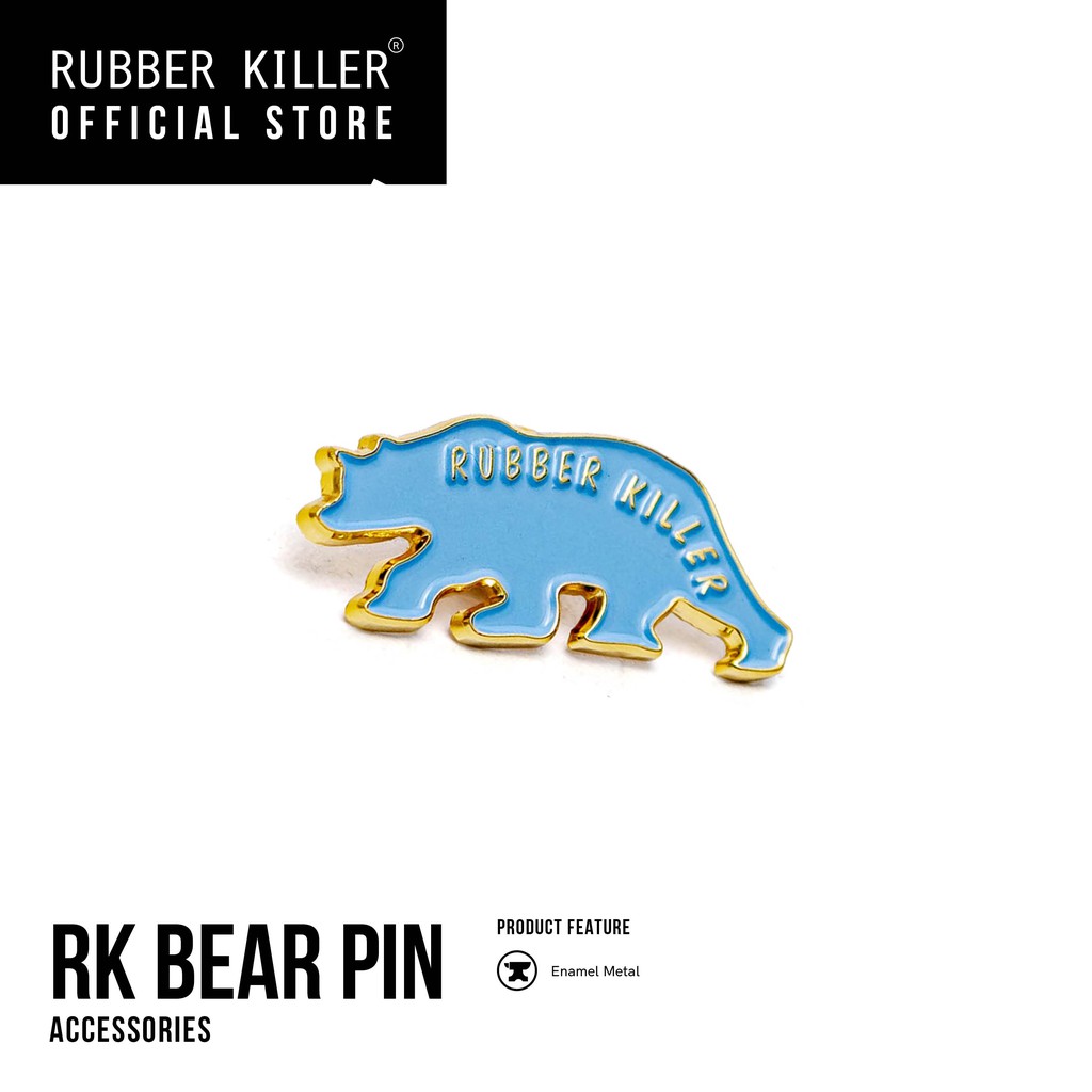 Rubber Killer - RK BEAR ENAMEL PIN