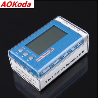 Aokoda 3 in 1 เครื่องปรับสมดุลแบตเตอรี่ LCD ไฟแสดงสถานะแรงดันไฟฟ้า ที่ชาร์จแบตเตอรี่ 5W 50W 150W