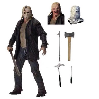 ฟิกเกอร์ Friday the 13th Ultimate Jason Voorhees NECA Jason (2009 Remake) B14L ขนาด 7 นิ้ว ของเล่นสําหรับเด็ก