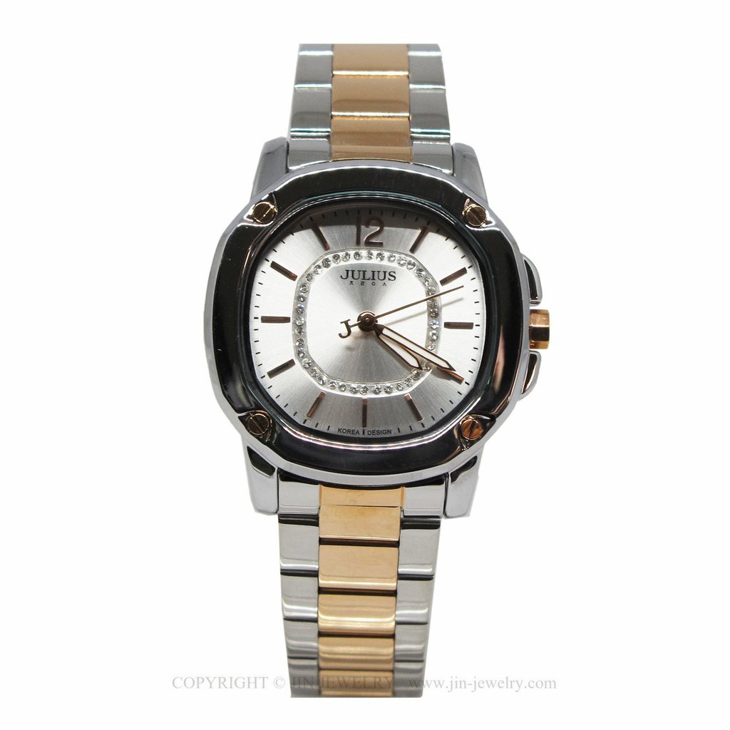 นาฬิกาข้อมือสตรีแบรนด์ Julius รุ่น JA-931 สีโรสโกลด์ - เงิน rosegold-silver