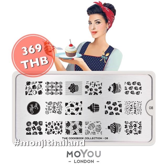 แผ่นแสตมป์เล็บ moyou london