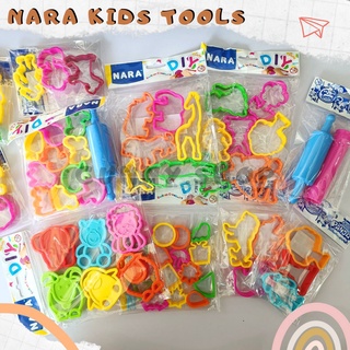 NARA Kids Tools แม่พิมพ์ดินน้ำมัน แม่พิมพ์พลาสติก สำหรับดินน้ำมัน ดินเบา แป้งโดว์ โฟมปั้น ดินปั้นทุกชนิด (เลือกชุด)