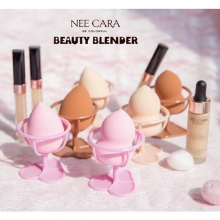 ฟองน้ำแต่งหน้า Nee Cara Beauty Blender N201 ฟองน้ำไข่ ฟองน้ำ เกลี่ยรองพื้น พัฟไข่