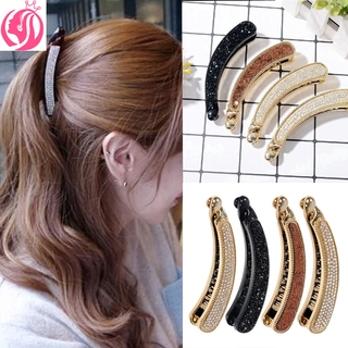 【xijing3-cod】Diamond Retro Banana Clip Vertical Clip Classic Ladies Hair Clip 1pcs