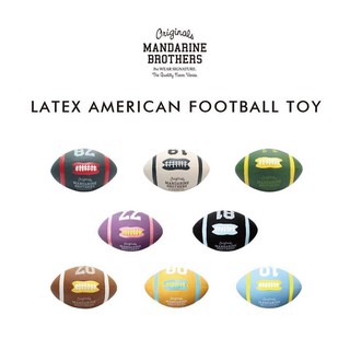 LATEX AMERICAN FOOTBALL TOY MANDARINE BROTHERS（マンダリンブラザーズ）ของเล่นสุนัข บอลยางพารา