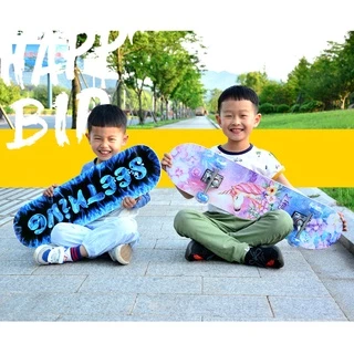 สเก็ตบอร์ด สเก็ตบอร์ดเด็ก 0-12ปี สเก็ตบอร์ดเด็กโต Skateboards เเท้ สเก็ตบอร์ดของเด็ก ผู้เริ่มต้นเล่น-มืออาชีพ 60cm