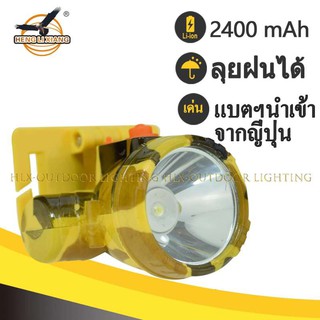 HLX-ไฟฉายคาดหัวled สปอตไลท์ กันน้ำได้ดี ตัวเล็ก กะทัดรัด พกพาสะดวก ชาร์จไฟบ้าน แสงขาว/เหลือง ไฟฉายแรงสูงLED