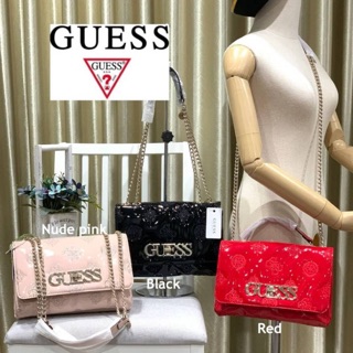 💕 Guess woman’s factory Shoulder Crossbody Bag กระเป๋าสะพายที่ใช้งานได้ทั้งสายคู่และสายเดี่ยว