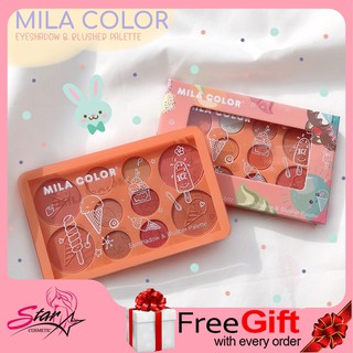 MILA COLOR EYESHADOW &amp; BLUSHER PALETTE