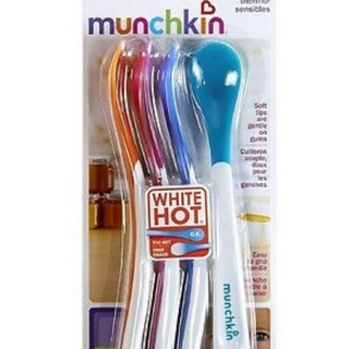 Munchkin white hot safety spoon ช้อนทานอาหารเด็กบอกอุณหภูมิ