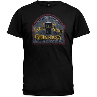 เสื้อยืดผ้าฝ้าย 100% พิมพ์ลาย Guinness Extra Stout Beer สไตล์วินเทจ ของขวัญวันเกิด สําหรับผู้ชายS-5XL