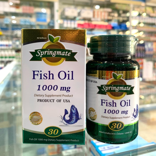 น้ำมันปลา Springmate Fish Oil. 1000 mg 30 เม็ด
