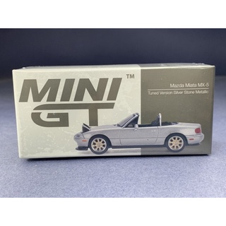 ▪️Mazda Miata MX5 Tuned Version Silver Stone Metallic #407 Scale 1:64 ยี่ห้อ Minigt