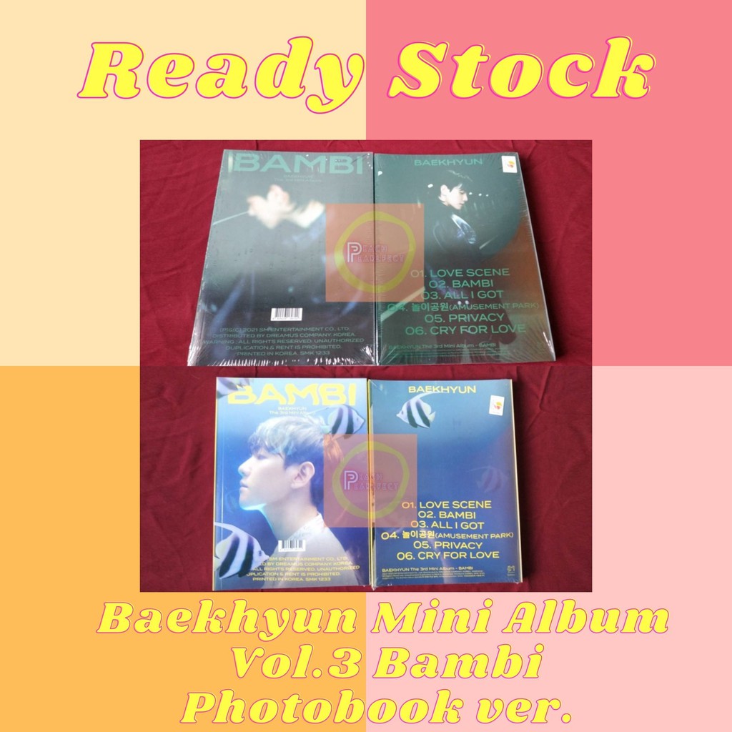 BAEKHYUN 3rd Mini Album BAMBI Photobook Vers