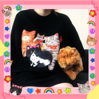 Cat gang oversize T-shirt