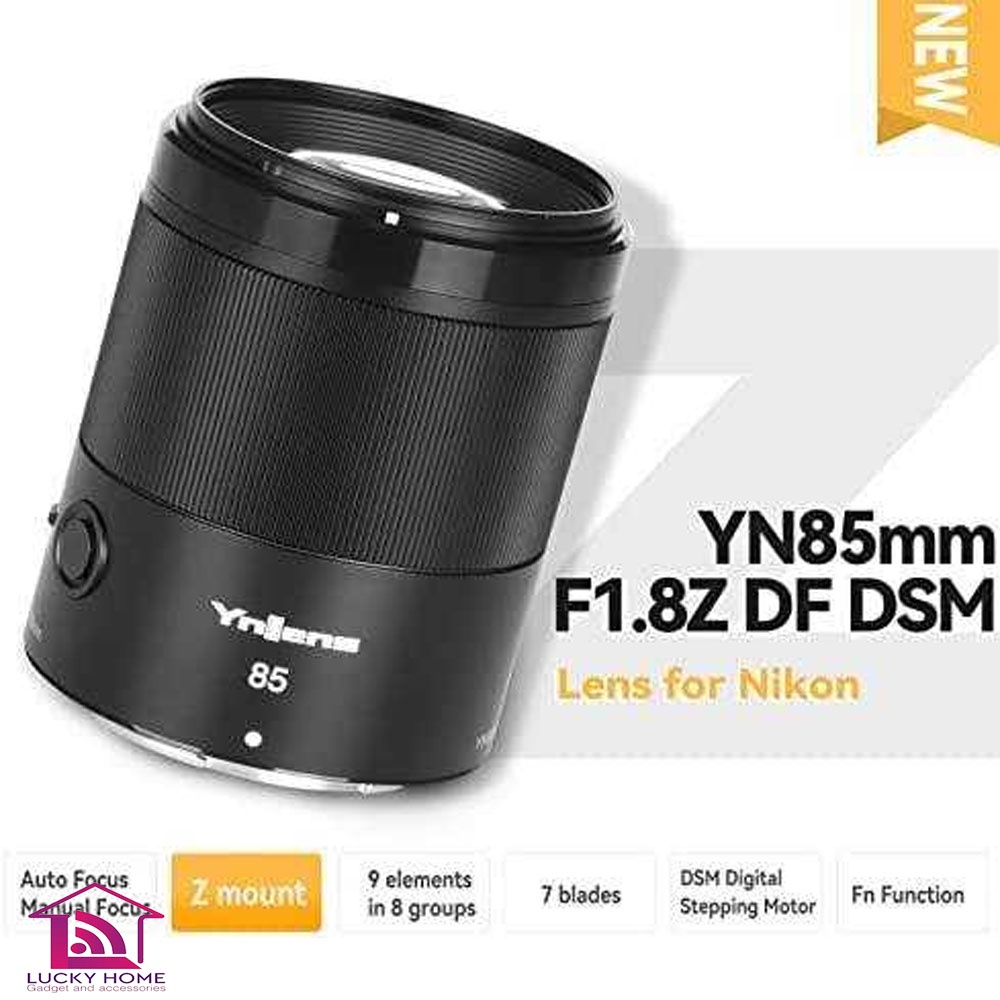 YONGNUO LENS รุ่น YN85MM F1.8Z DF DSM For Nikon Z mount พร้อมส่งในไทย ประกันศูนย์ 1 ปี
