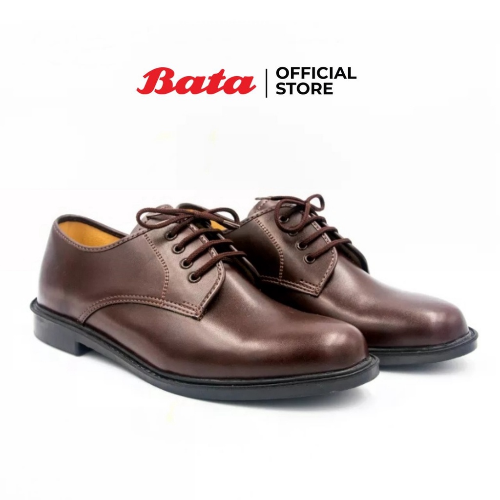 *Best Seller* Bata MEN'S DRESS รองเท้าลำลอง นักศึกษาชาย CAMPUS แบบเชือก สีน้ำตาลเข้ม รหัส 8214780