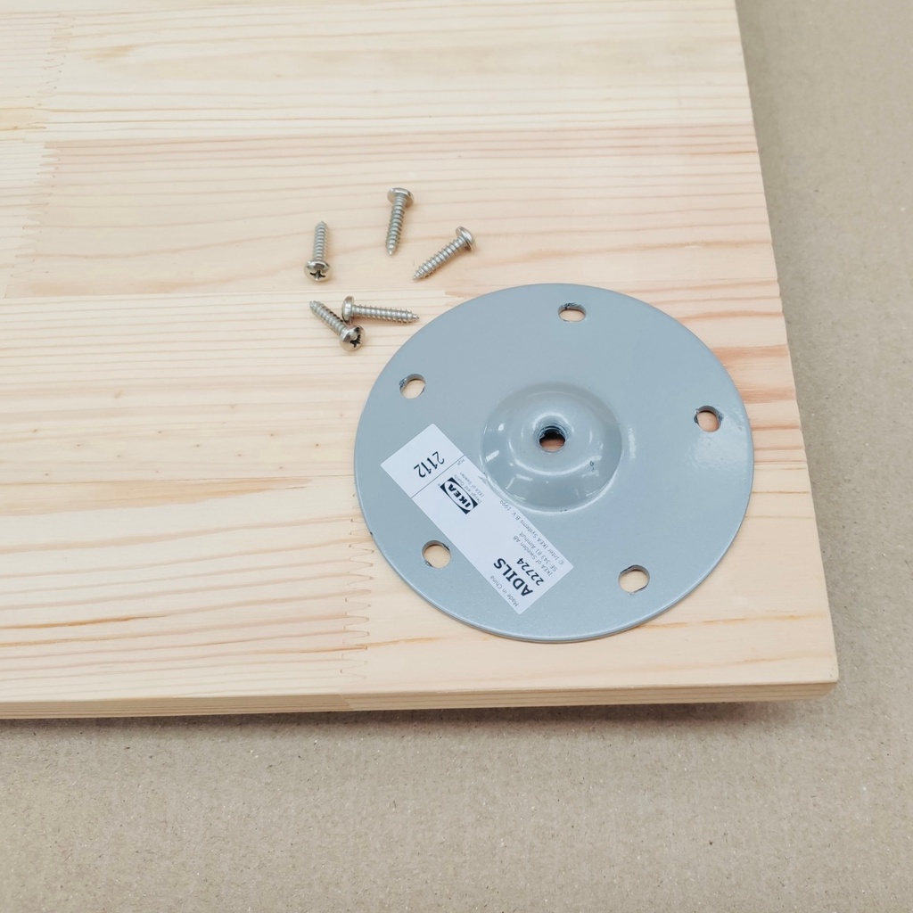 โต๊ะคอมพิวเตอร์ ทำงาน ออฟฟิศ หนา 2 cm. กว้าง 60 cm. ยาว 60 - 100cm. ไม้พาราแท้ พร้อมขา IKEA โดนน้ำได้ไม่พอง - รูปที่ 3