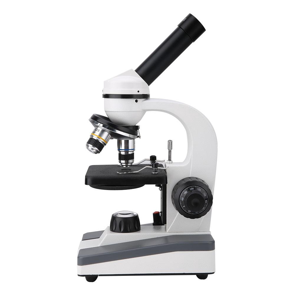 WF10X 40-640X Metal Platform Monocular Biological Microscope Led Light ...