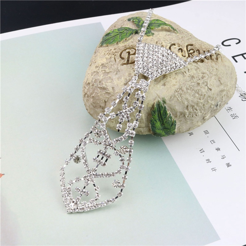CPY ผู้หญิง Glitter สําหรับ Rhinestone เนคไทปรับเครื่องประดับสร้อยคอ