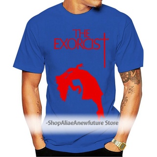 ถูกสุดๆเสื้อยืด ผ้าฝ้าย พิมพ์ลายโปสเตอร์ The Exorcist V1 W Friedkin สีดํา ไซซ์ S 4Xl 1973รหัสเต็ม