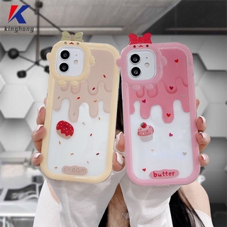 เคสโทรศัพท์มือถือ แบบนิ่ม ลายการ์ตูนมอนสเตอร์ ประดับโบว์ สําหรับ ไอโฟน Compatible For IPhone Case 12 11 13 PRO MAX 6 7 6S 8 14 Plus X XR XS MAX 11 12 13 mini Se 2020 6SPlus 7Plus 6Plus 8Plus XSMAX