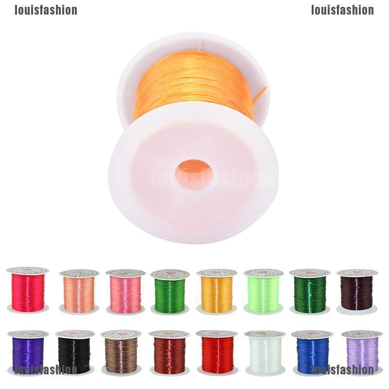 thro 50M Strong Stretch Elastic Cord Wire rope Bracelet Necklace String Bead 0.5mm jelly