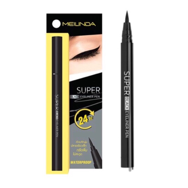 MeiLinda ซุปเปอร์แบล๊ค อายไลน์เนอร์ Super Black Eyeliner Pen MC-3092