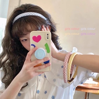 blinkgirl 〰️ hair band 🍅 ที่คาดผมลายตาราง สีพาสเทลน่ารักมาก รุ่นนี้เบาใส่แล้วไม่เจ็บหัวน้า