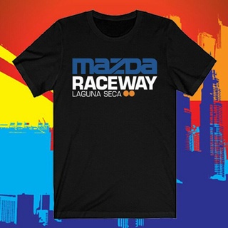 GILDAN ขายดี เสื้อยืดลําลอง แขนสั้น คอกลม พิมพ์ลาย Raceway Laguna Seca ใส่สบาย สําหรับผู้ชาย