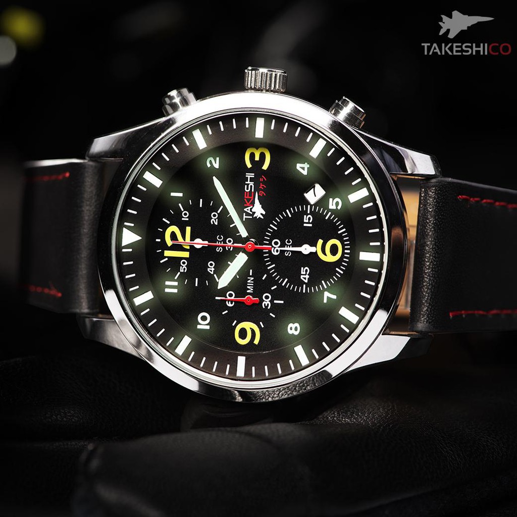 นาฬิกาข้อมือ ผู้ชาย เครื่องญี่ปุ่น แฟชั่น สปอร์ต เท่ TAKESHI TK22Y SPORT CHRONOMETER WATCH นาฬิกา dot time