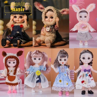 Subei ชุดเสื้อผ้าตุ๊กตา 37 แบบ 1/12Bjd Molly Body 16~17 ซม. แฟชั่น อุปกรณ์เสริม สําหรับตุ๊กตา Obitsu 11 Ob11 Ob11 Gsc