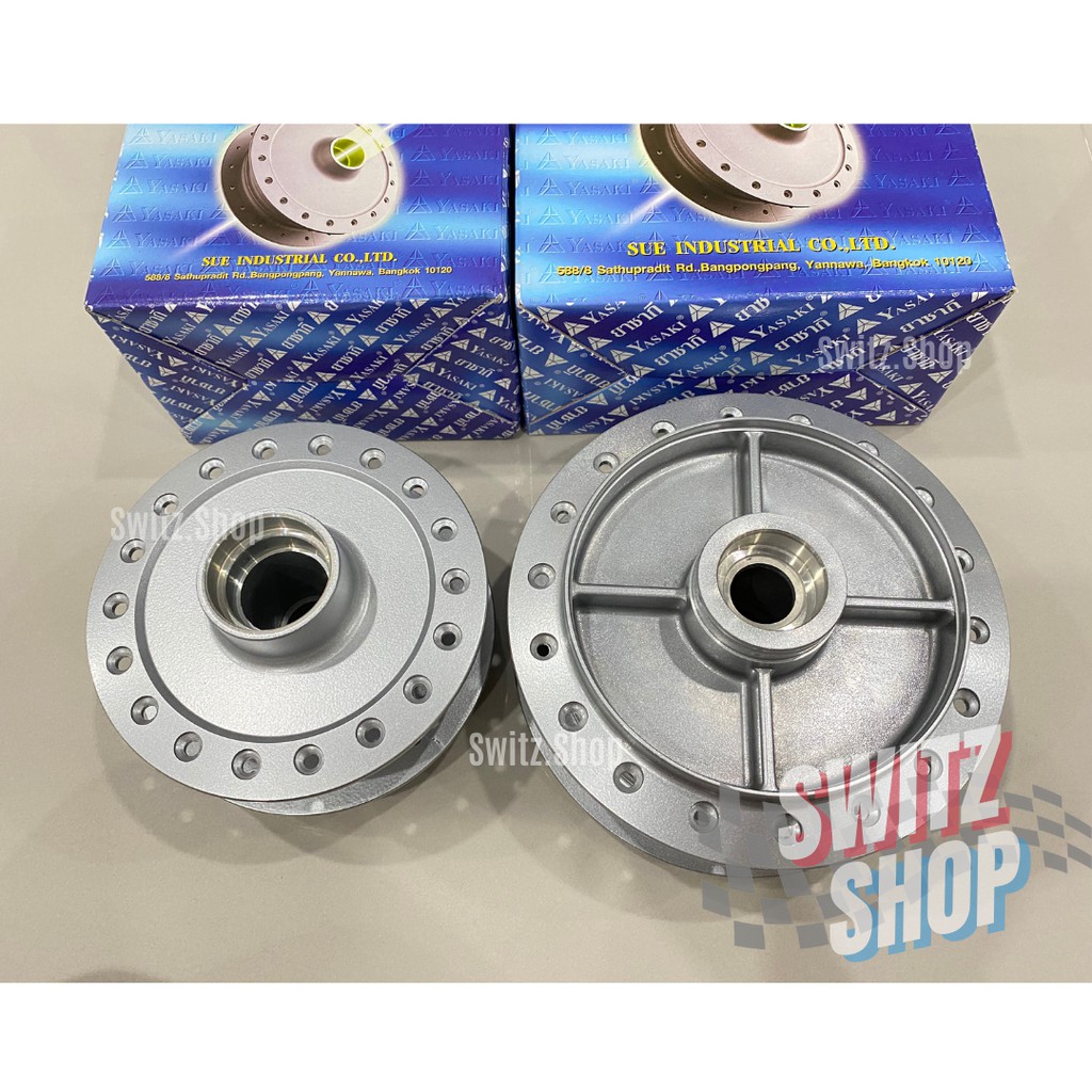ดุมเวฟหน้า+ดุมหลังเวฟทุกรุ่น เวฟ100/110i/125วาฬ/125R/iบังลม/125s Yasaki