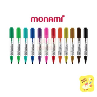 ปากกาไวท์บอร์ด หัวกลม Monami Whiteboard 220 แท่งเดี่ยว