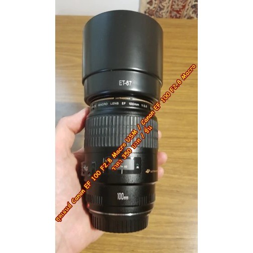 ฮูดเลนส์ Canon ET-67 EF100mm / f2.8 Macro USM EF 100mm f / 2.8 Macro ทรงถ้วย